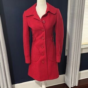 Elegant Red Women's Coat